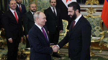 Υποδοχή Αλ Σάρα από τον Πούτιν στο Κρεμλίνο