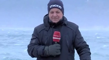 Ρεπόρτερ του MEGA παλεύει με τον άνεμο στο Ρίο