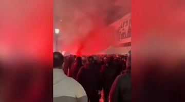 Συγκέντρωση οπαδών του ΠΑΟΚ στην Αλεξάνδρεια Ημαθίας