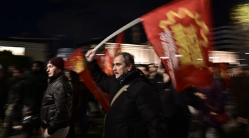 Η διαδήλωση για το δυστύχημα στη «Βιολάντα»