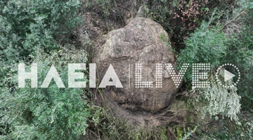 Αποκολλήθηκε πελώριος βράχος και απειλεί σπίτια στο Κατάκολο