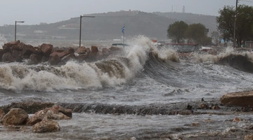 Καταστροφές στην Χίο 