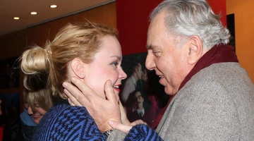 Η Λένα Παπαληγούρα με τον πατέρα της, Αναστάση Παπαληγούρα