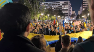 Διαδήλωση για τα 4 χρόνια πολέμου στην Ουκρανία, Τρίτη 24/2