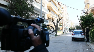 Η σκηνή του εγκλήματος στην Καλαμαριά