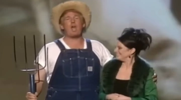 Ο Ντόναλντ Τραμπ αγρότης στα βραβεία Emmy το 2005