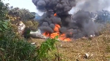 Στρατιωτικό αεροσκάφος κατέπεσε στην Κολομβία