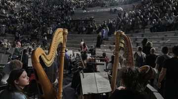 Στο Ηρώδειο (AP Photo/Thanassis Stavrakis)