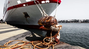 Δεμένο πλοίο λόγω της απεργίας των ναυτεργατών