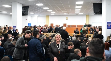 Η αίθουσα της δίκης για τα Τέμπη