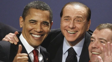 Μπαράκ Ομπάμα και Σίλβιο Μπερλουσκόνι