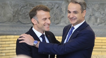 Εμανουέλ Μακρόν και Κυριάκος Μητσοτάκης