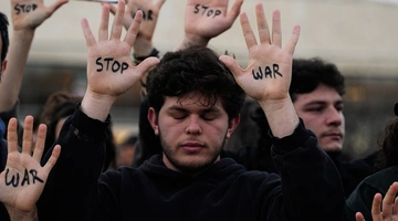 Η αντιπολεμική διαδήλωση στο Τελ Αβίβ