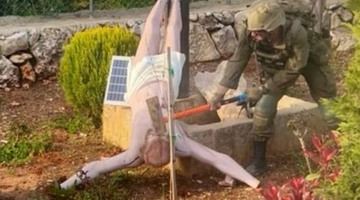 Ισραηλινός στρατιώτης βεβήλωσε άγαλμα του Ιησού στον Λίβανο