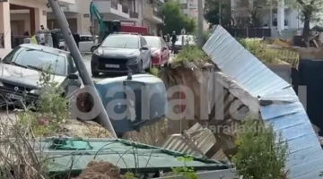 Καθίζηση οδοστρώματος στη Θεσσαλονίκη