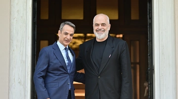 Συνάντηση Κυριάκου Μητσοτάκη - Έντι Ράμα