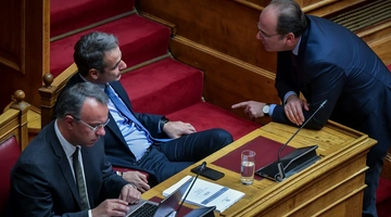 Κυριάκος Μητσοτάκης και Μακάριος Λαζαρίδης