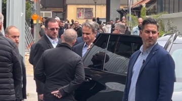 Ο Κυριάκος Μητσοτάκης στον Ευαγγελισμό