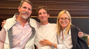 Παύλος Ντε Γκρες και Μαρί Σαντάλ με τον γιο τους