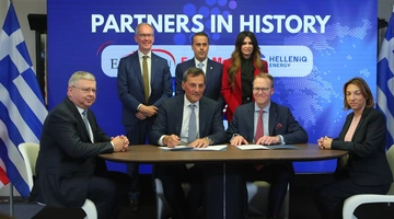 Η τελετή υπογραφής της σύμβασης για τους υδρογονάνθρακες