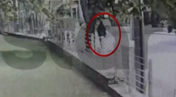 Στιγμιότυπο από βίντεο που ο διανομέας επιτίθεται σε γυναίκα