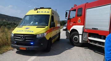 ΕΚΑΒ και πυροσβεστική στο Ηράκλειο