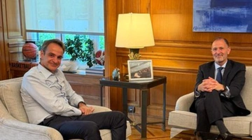 Συνάντηση Κυριάκου Μητσοτάκη με τον CEO της Euroleague πριν από το Final 4 της Αθήνας