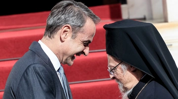 Συνάντηση Κυριάκου Μητσοτάκη με Πατριάρχη Βαρθολομαίο