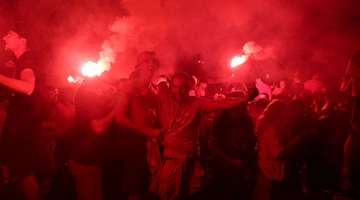 Οι πανηγυρισμοί στον Πειραιά