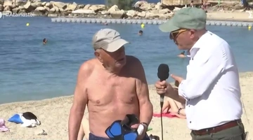 Ο διάλογος του Γιώργου Τσελίκα με ηλικιωμένο λουόμενο