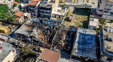 Φωτιά σε αποθήκη ξηλείας στο Ηράκλειο