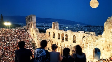 Από τη συναυλία των Jethro Tull στο Ηρώδειο το 2003. 