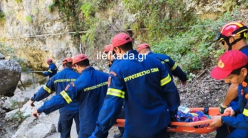 Σε σοβαρή κατάσταση 50χρονη από πτώση βράχου στη Λευκάδα
