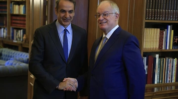 Συνάντηση Κυριάκου Μητσοτάκη και Κωνσταντίνου Τασούλα