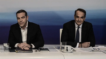 Ο Κυριάκος Μητσοτάκης και ο Αλέξης Τσίπρας