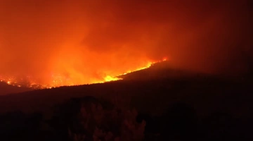 Η πύρινη λωρίδα στη Βοιωτία