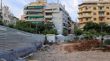 Έργα για τη διάνοιξη του μετρό στην Κυψέλη