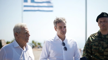 Επίσκεψη Μητσοτάκη στο Αγαθονήσι