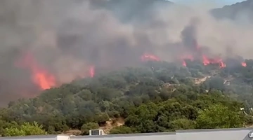 Φωτιά στο Κοκκινόχωμα Καβάλας