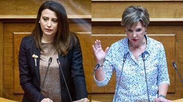 Νίνα Κασιμάτη και Όλγα Γεροβασίλη 