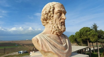 Προτομή του Ομήρου στο Τσανάκαλε