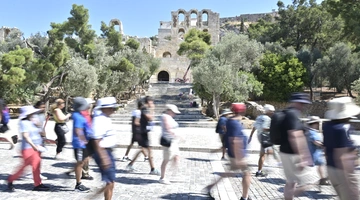 τουρίστες στην Αθήνα
