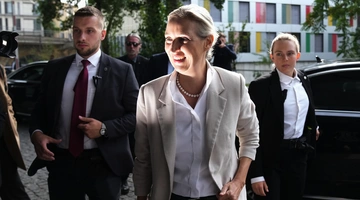 Η συνεπικεφαλής του AfD, Άλις Βάιντελ, στο Βερολίνο